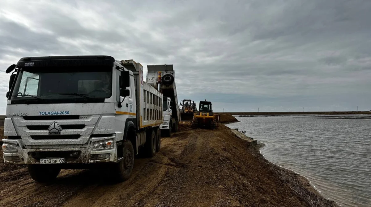 Қызыл судан қауіп жоқ: Қостанай облысы Жангелді ауданында бөгет құрылысы қарқынды жүріп жатыр