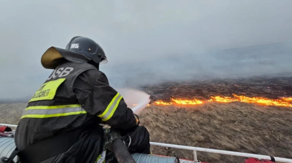 ШҚО-да қамыс өртін сөндіруге тікұшақ тартылды