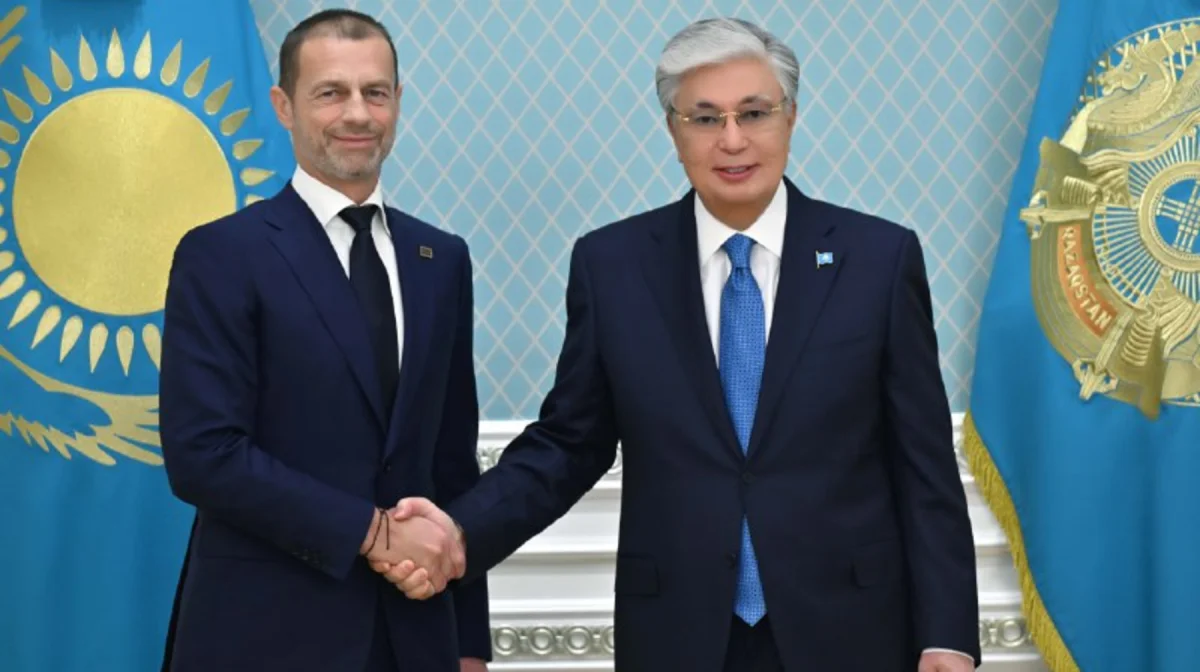 Тоқаев UEFA президентін қабылдады