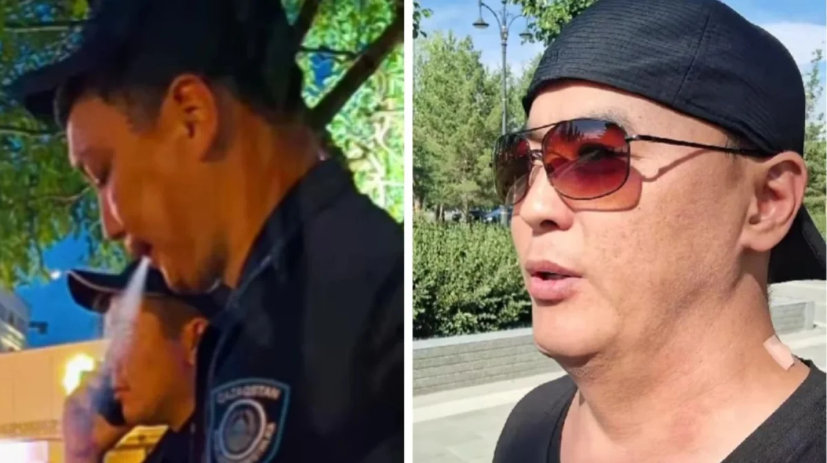 Қоғамдық орында темекі тартқан полицейге ескерту жасаған қоғам белсендісінің өзіне айыппұл салынған (ВИДЕО)