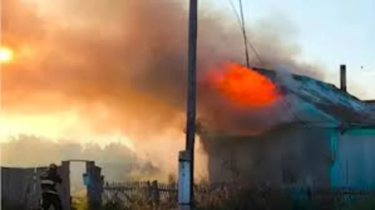 Солтүстік Қазақстанда үш адам тірідей жанып кетті