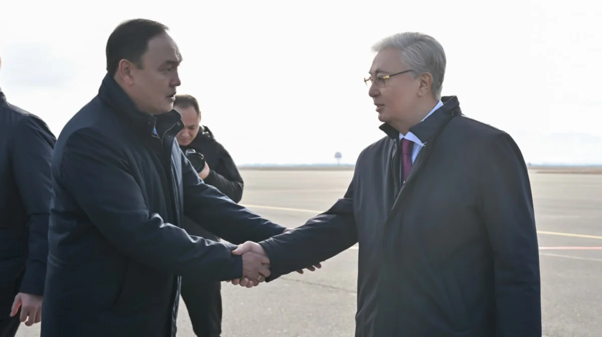 Токаев прибыл в Жамбылскую область