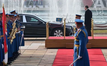 Токаев прибыл во дворец Сербии