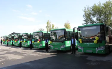 Түркістан қаласы 16 жаңа автобуспен толықты