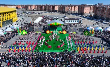 Қызылордада 60-қа жуық киіз үй тігілді: көшелер ұлттық нақыштармен безендірілді