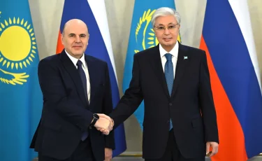 Тоқаев Ресейдің премьер-министрін қабылдады