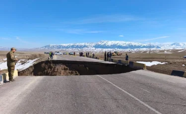 «Кеген – Нарынқол» автожолында су құбыры жарылды: Әкімдік мәлімдеме жасады