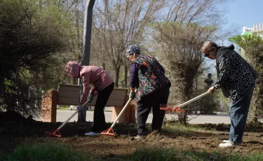 В области Ұлытау прошёл общеобластной субботник