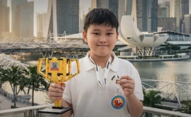 Пятиклассник из Казахстана взял серебро на мировом чемпионате по робототехнике в Сингапуре
