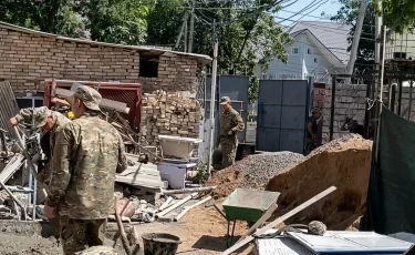 Желіде сарбаздардың құрылыста жүрген видеосы тарады