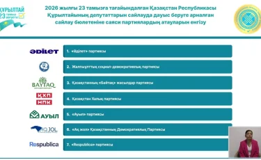 Саяси партиялардың бюллетеньдегі орналасу реті белгіленді
