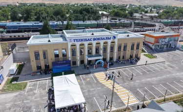 Жаңартылған «Түлкібас» теміржол вокзалы пайдалануға берілді