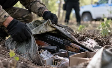 В Казахстане продолжают находить схроны с пропавшим оружием